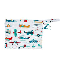 Retro Airplanes - Waterproof Wet Bag (For mealtime, on-the-go, and more!) - BIG FRENCHIES