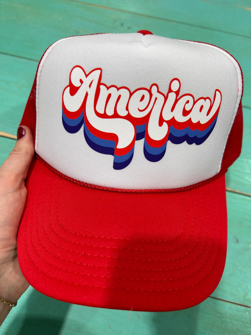 Retro America Trucker Hat - BIG FRENCHIES