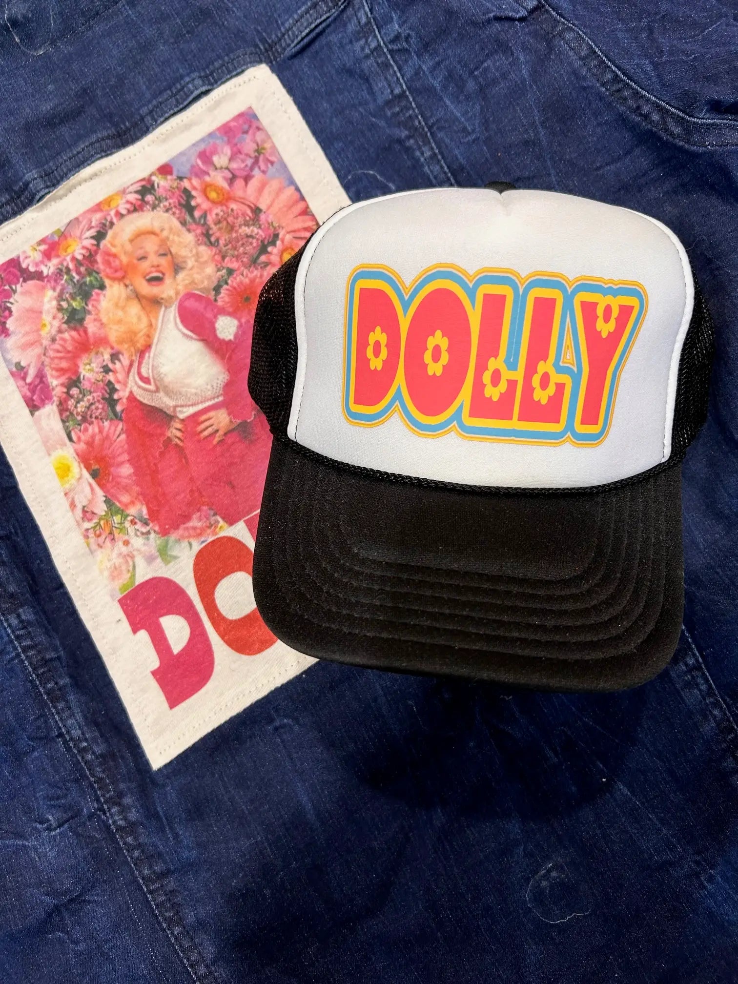 Retro Dolly Flower Trucker - BIG FRENCHIES