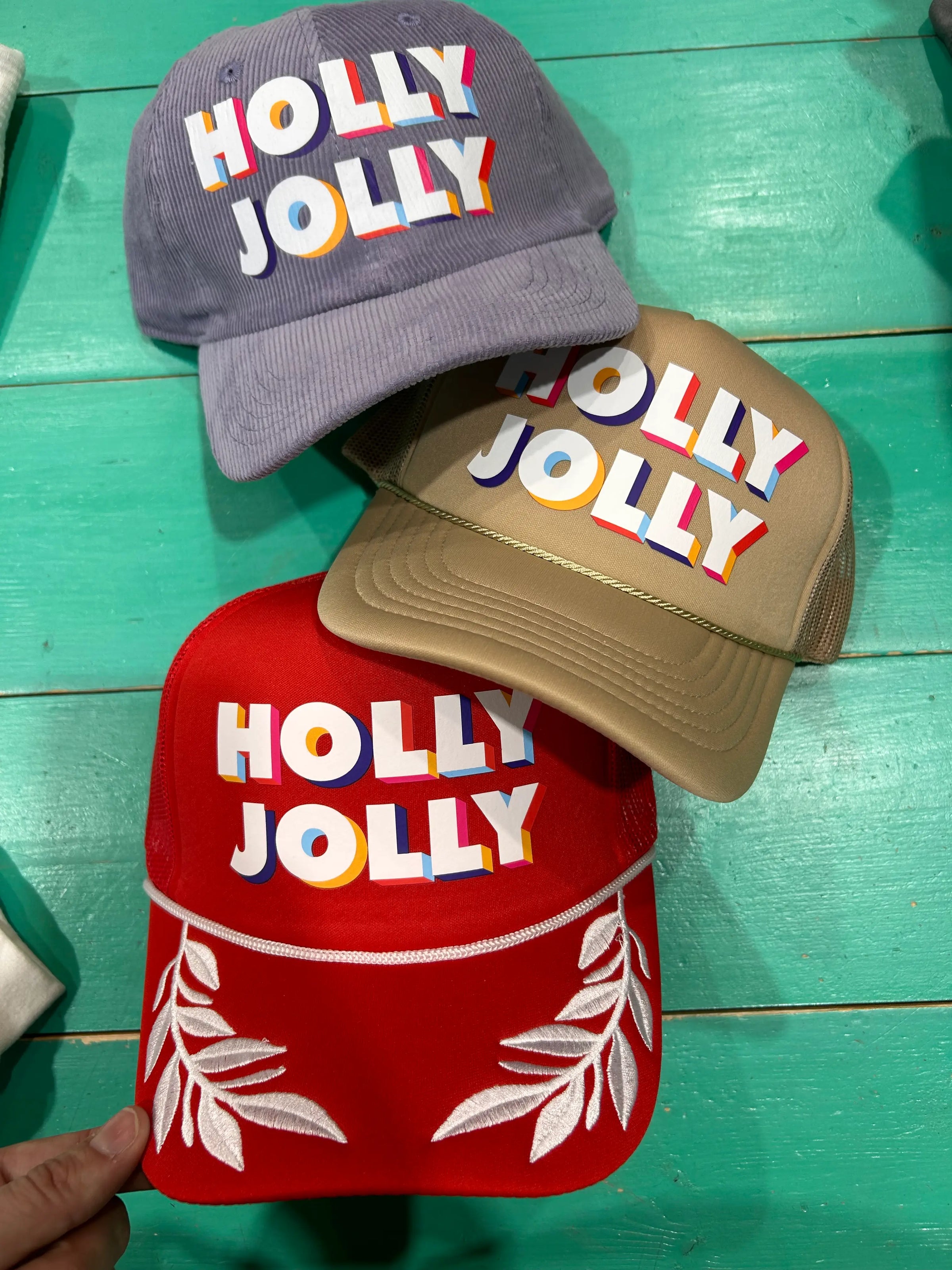 Retro Holly Jolly Trucker - BIG FRENCHIES