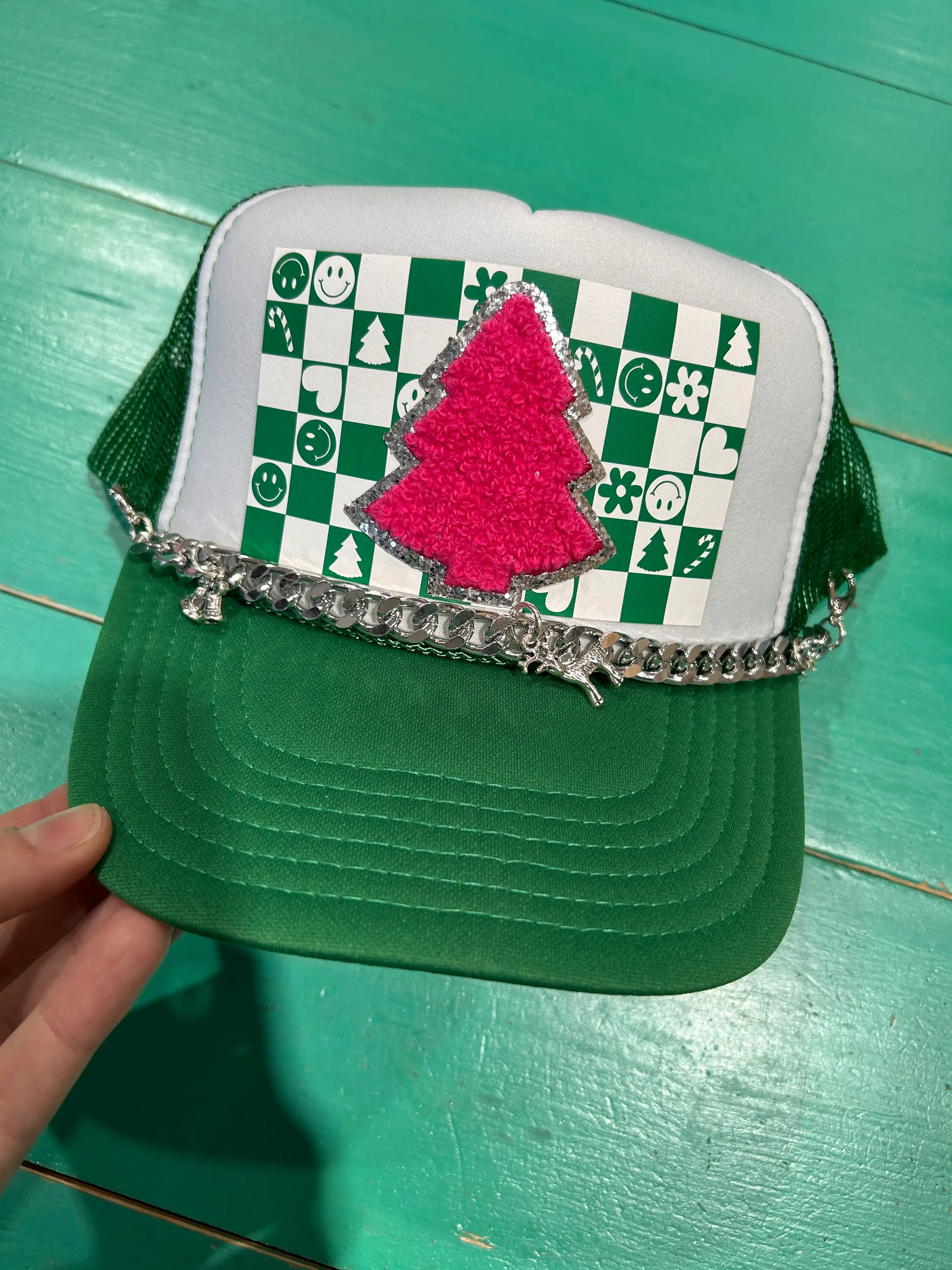 Retro Pink Chenille Tree Trucker - BIG FRENCHIES