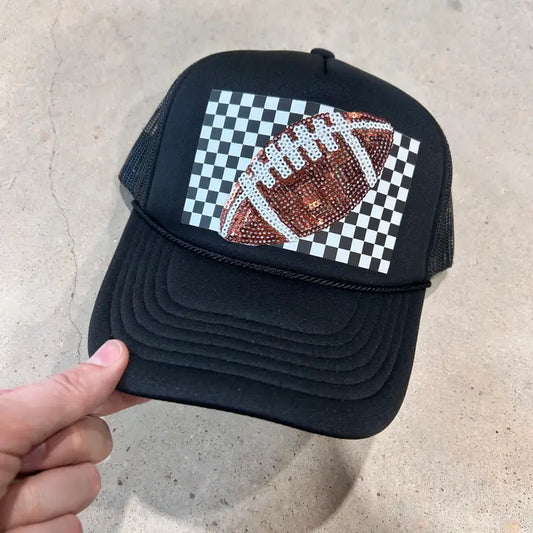 Retro Sequin Football Trucker - BIG FRENCHIES