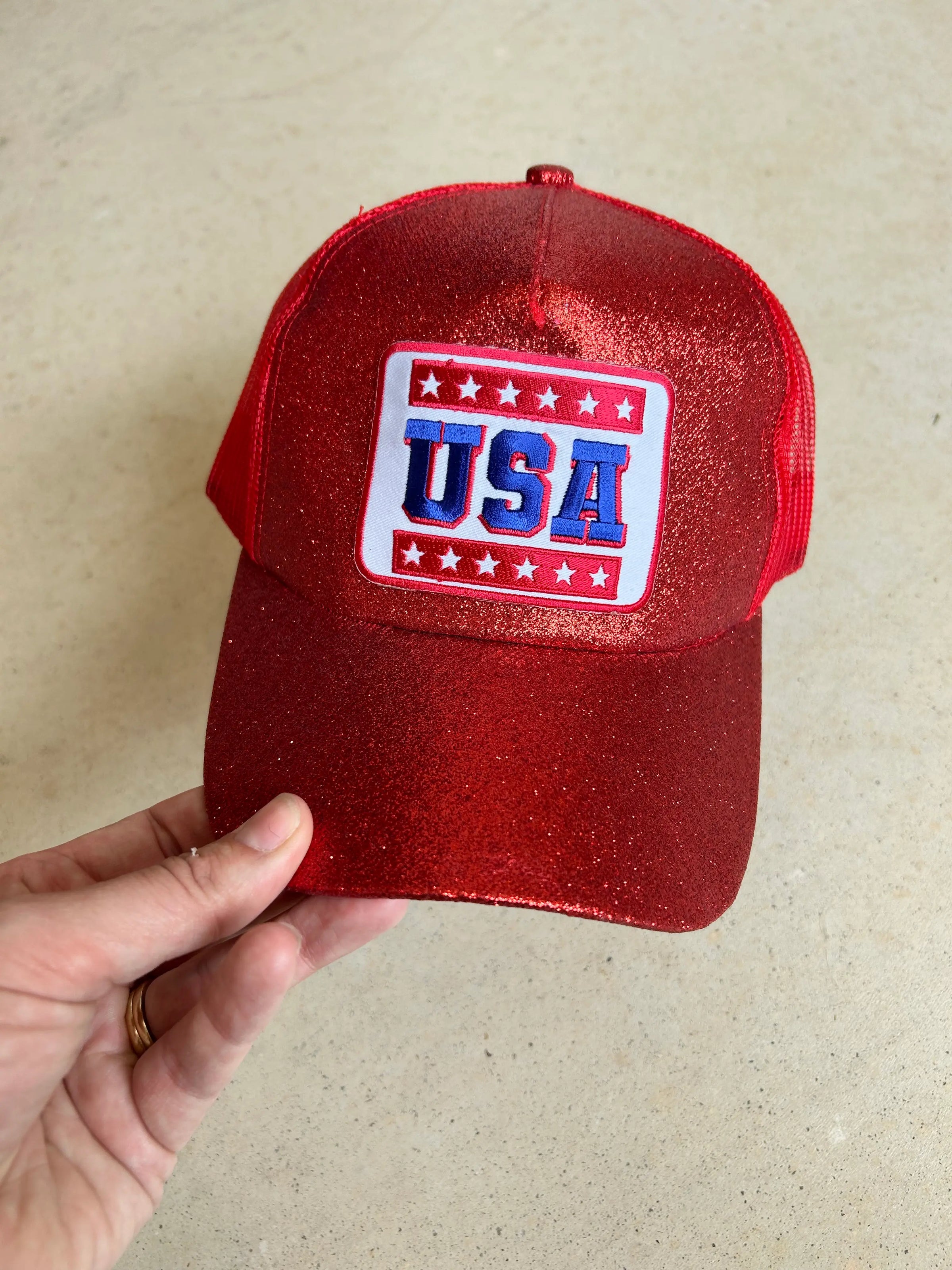 Retro USA Glitter Cap - BIG FRENCHIES