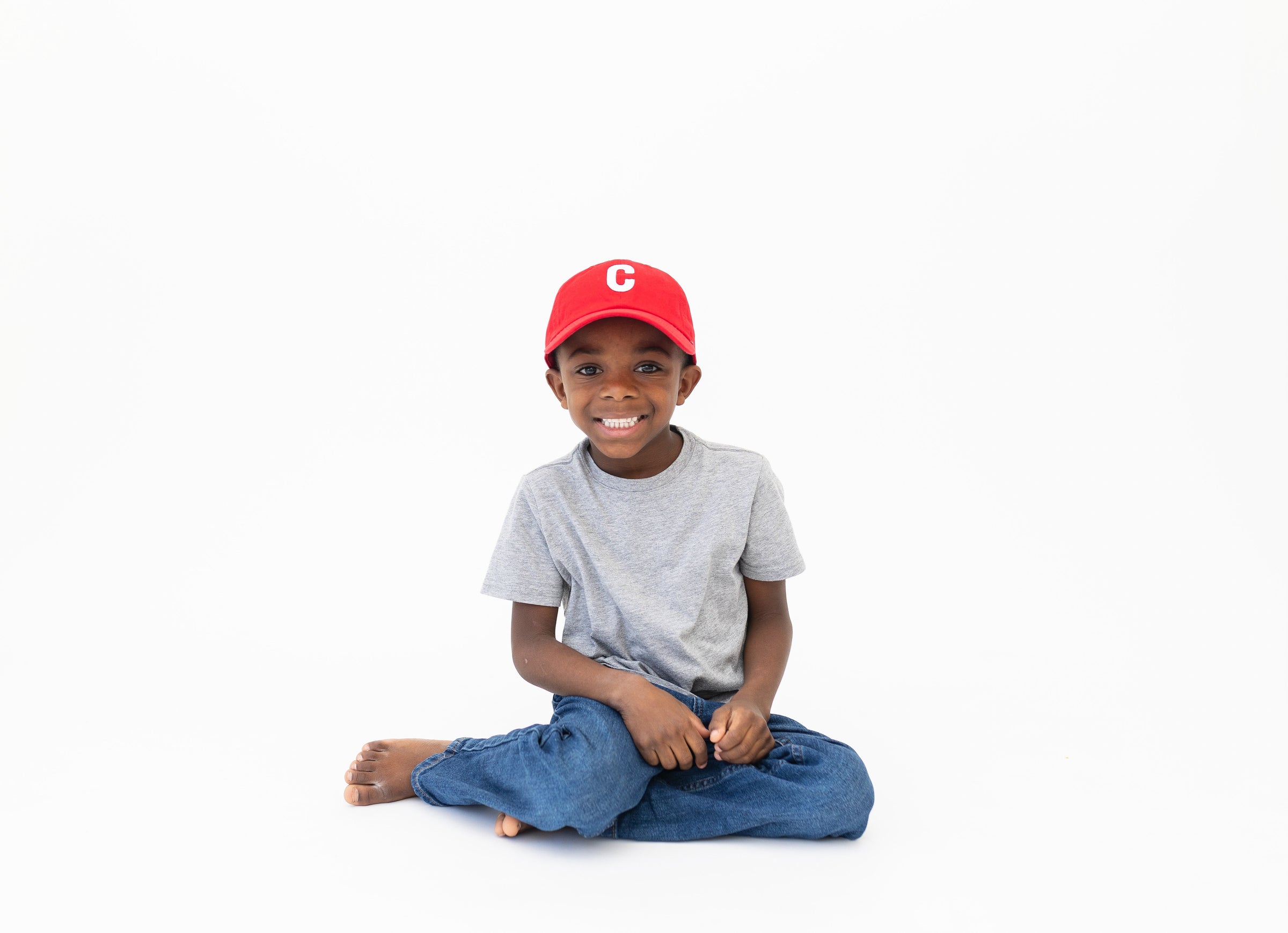 Red Letter Baseball Hat - BIG FRENCHIES