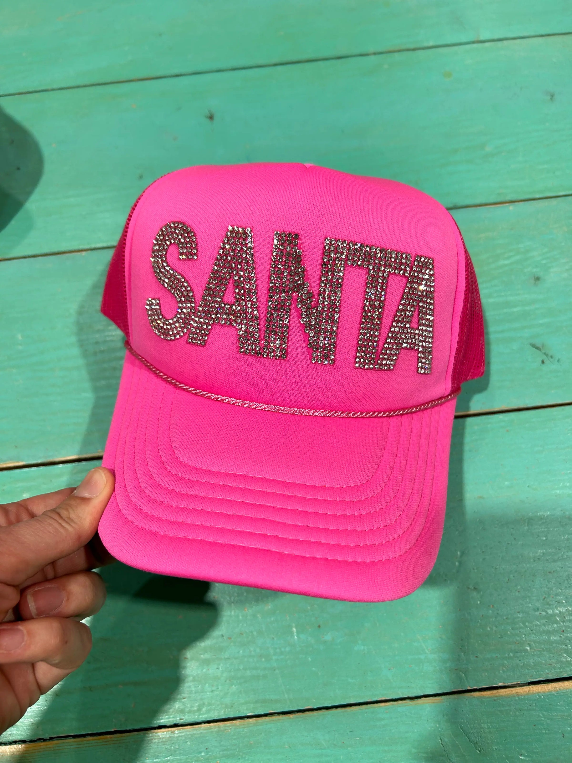 Rhinestone SANTA Trucker - BIG FRENCHIES