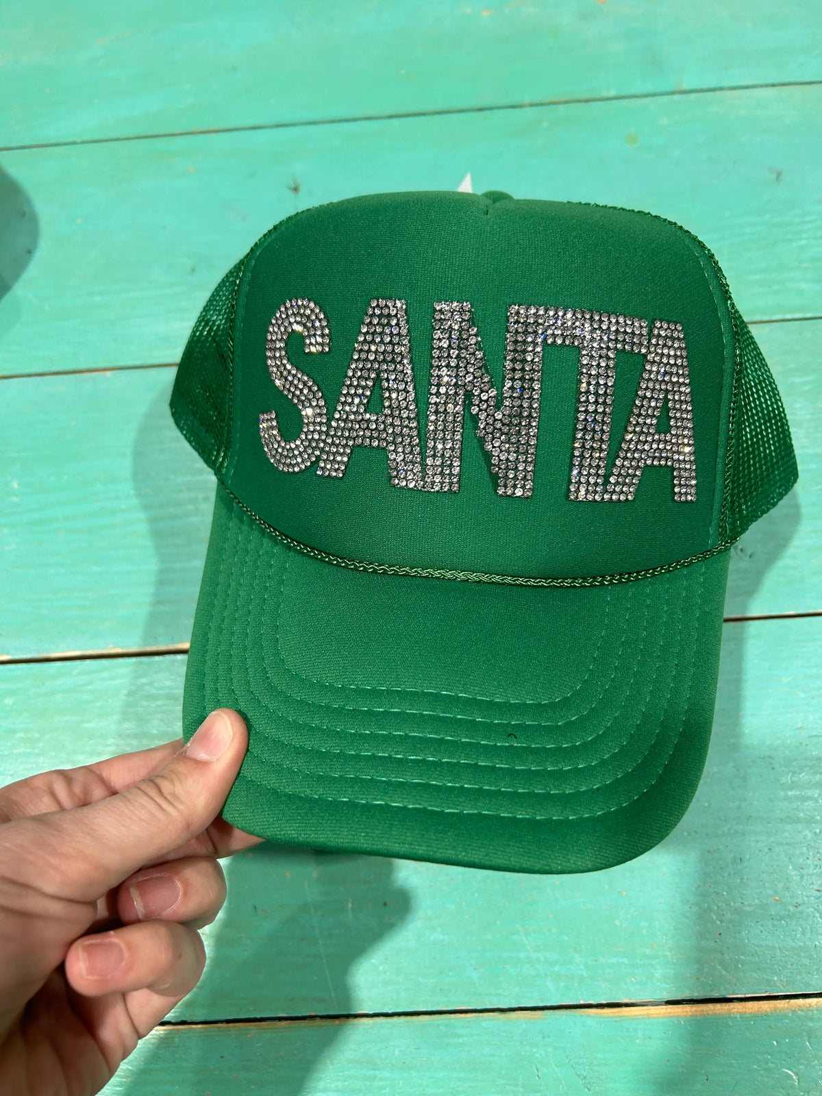 Rhinestone SANTA Trucker - BIG FRENCHIES