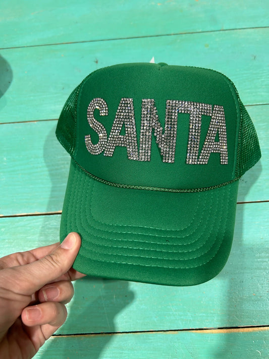 Rhinestone SANTA Trucker - BIG FRENCHIES