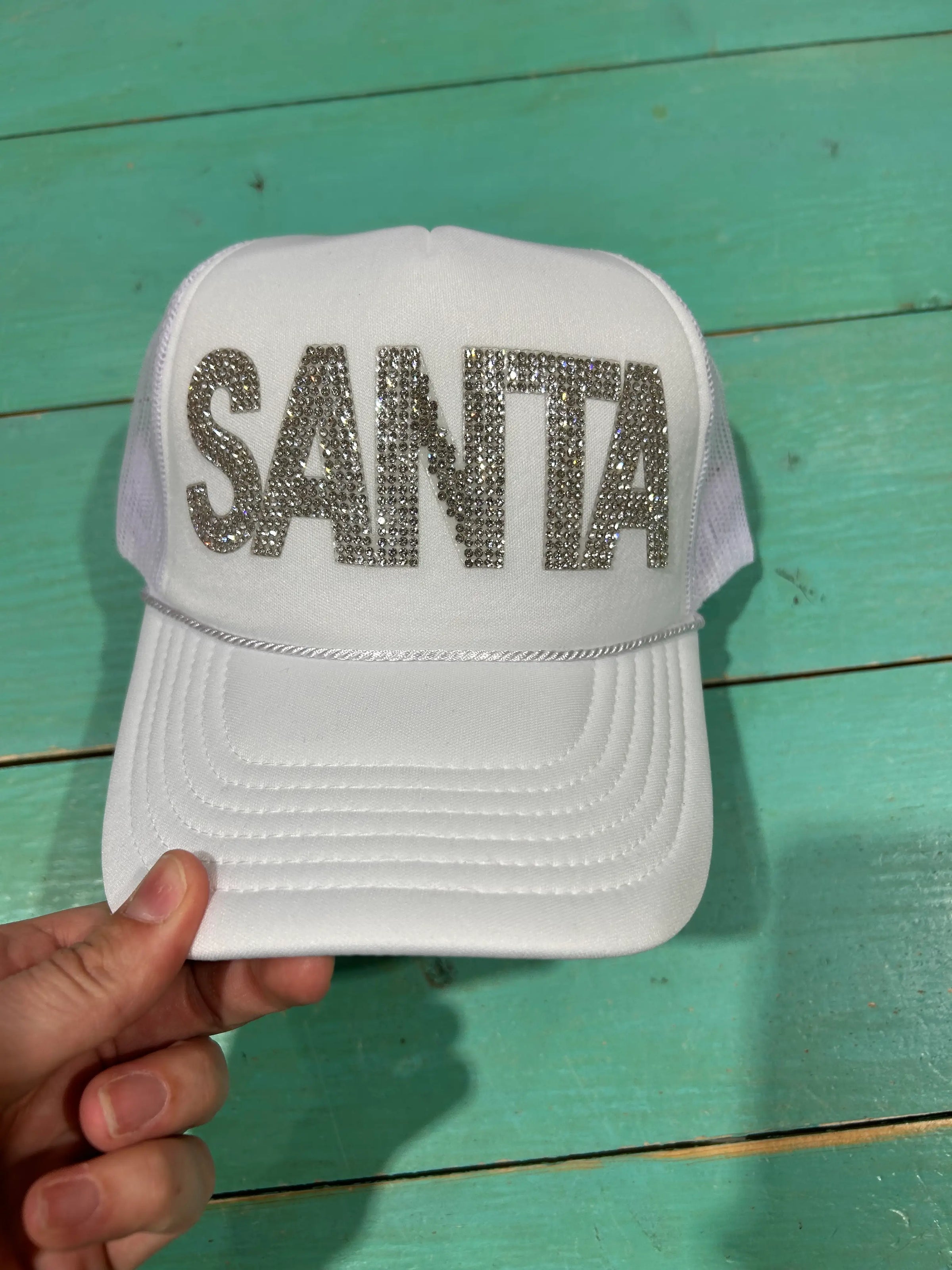 Rhinestone SANTA Trucker - BIG FRENCHIES