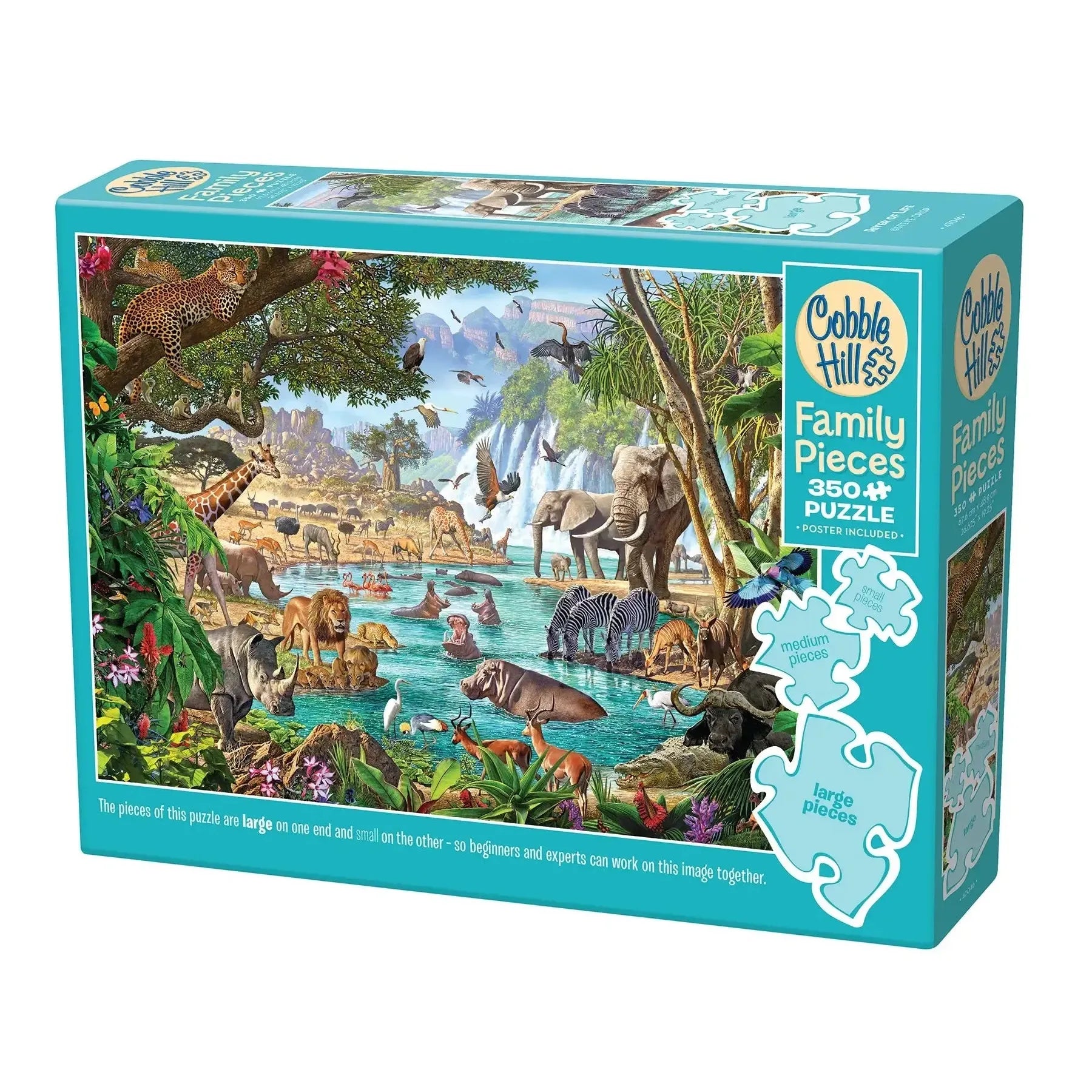 River of Life 350 Piece Family Jigsaw Puzzle Cobble Hill