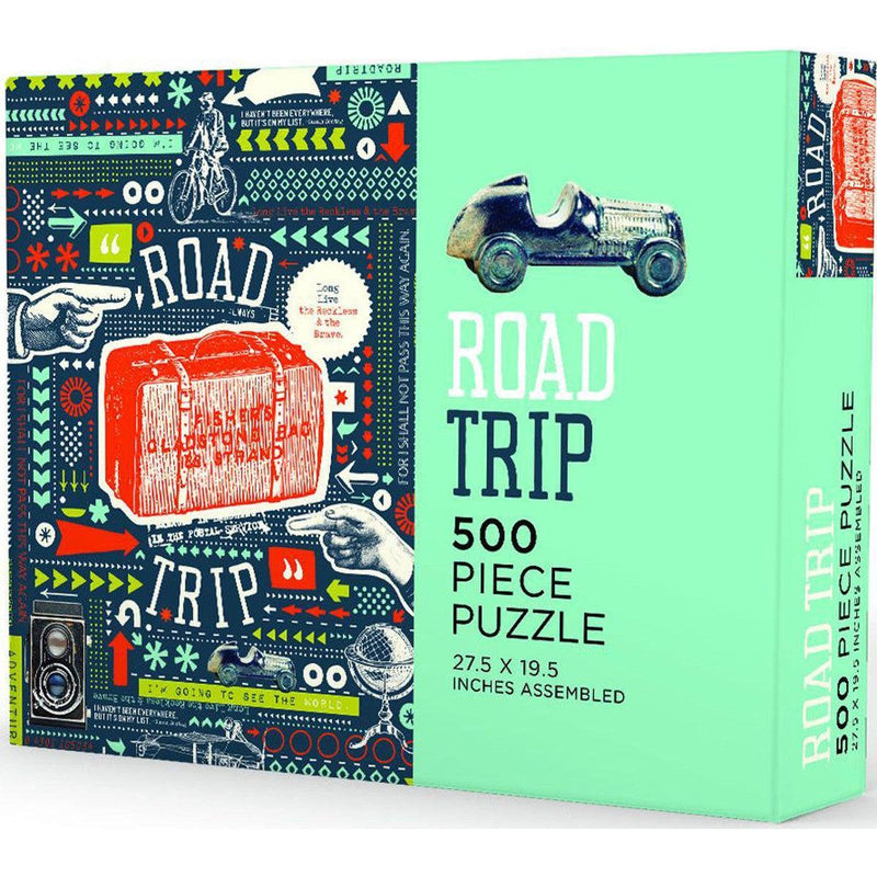 Road Trip 500 Piece Jigsaw Puzzle Gibbs Smith - BIG FRENCHIES
