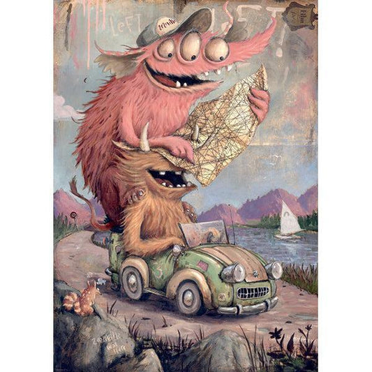 Road Trippin' 2000 Piece Jigsaw Puzzle Heye - BIG FRENCHIES