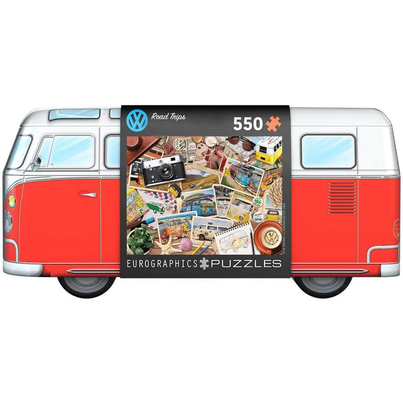 Road Trips VW Bus 550 Piece Jigsaw Puzzle in Tin Eurographics - BIG FRENCHIES