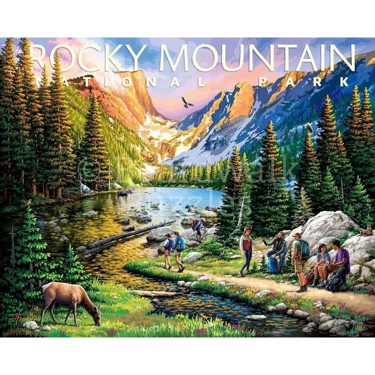 Rocky Mountain National Park 210 Piece Jigsaw Puzzle Boardwalk - BIG FRENCHIES