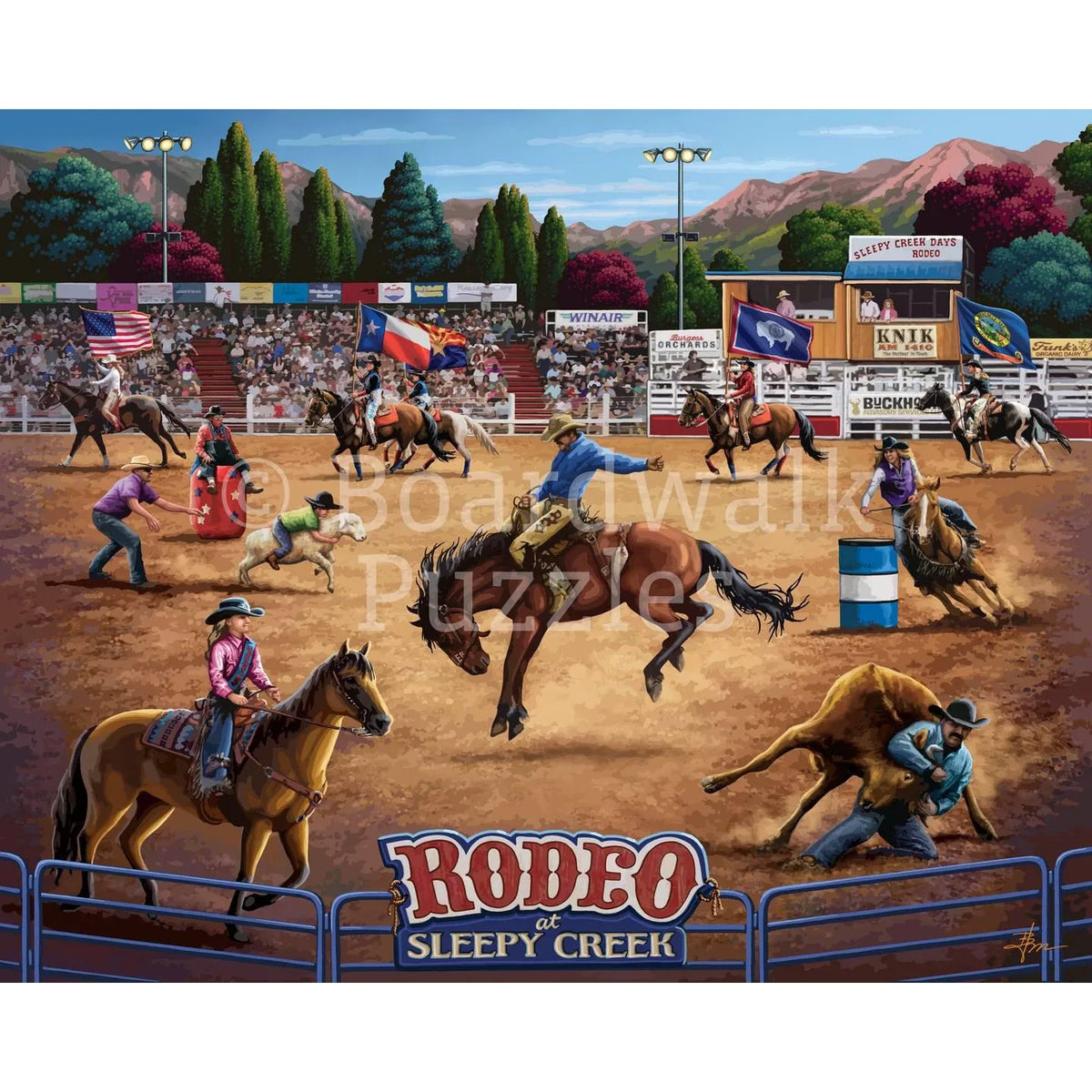 Rodeo at Sleepy Creek 210 Piece Jigsaw Puzzle Boardwalk - BIG FRENCHIES