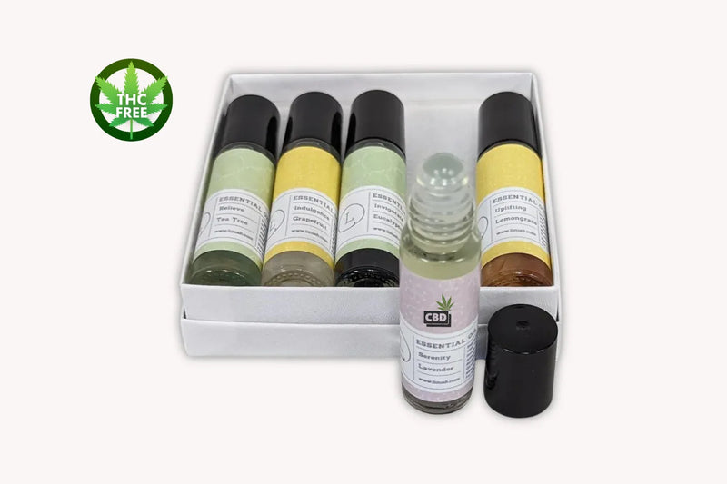 CBD Essential Oils Roll-On set with Crystals and CBD (THC free) - BIG FRENCHIES