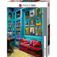 Room with Red Sofa Home 1000 Piece Jigsaw Puzzle Heye