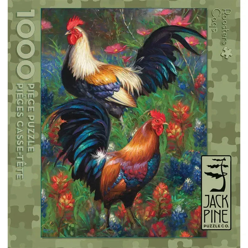 Roosters 1000 Piece Jigsaw Puzzle Jack Pine - BIG FRENCHIES