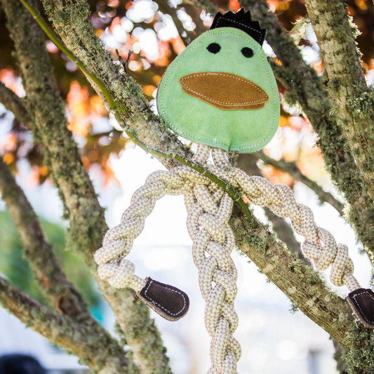 Dilly Duck Natural Rope Knottie® Dog Toy, Large (9mm diameter) - BIG FRENCHIES