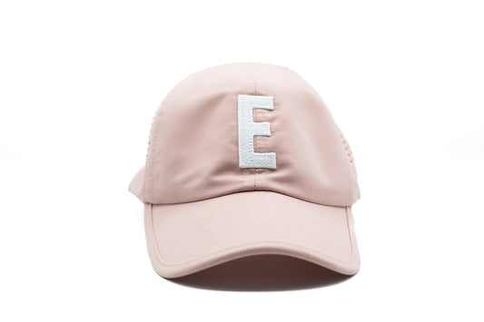Dusty Rose Letter Athletic Hat - BIG FRENCHIES