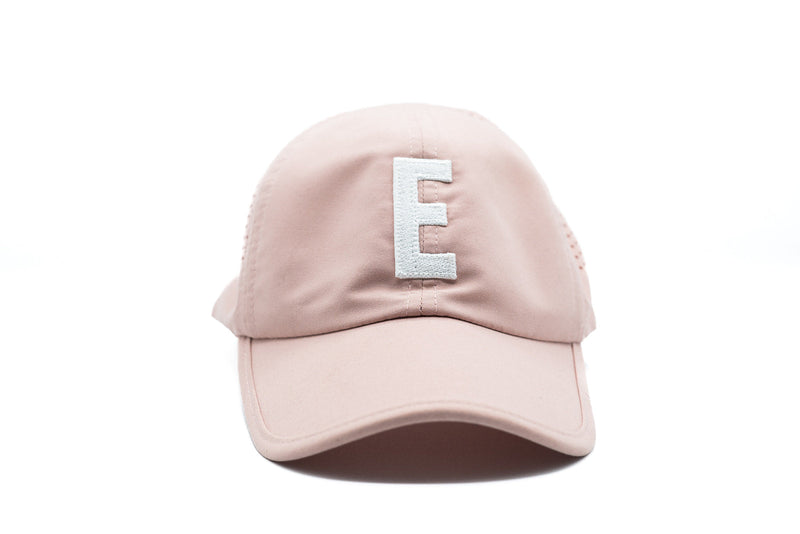 Dusty Rose Letter Athletic Hat - BIG FRENCHIES