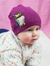 Owl Cashmere Hat - Baby - BIG FRENCHIES