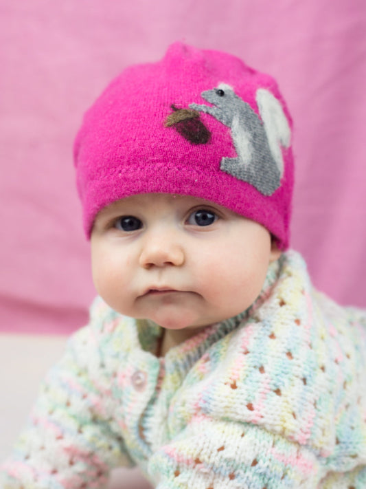 Squirrel Cashmere Hat - Baby - BIG FRENCHIES