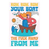 Row Your Boat the F*** Away from Me 500 Piece Jigsaw Puzzle Fun Club