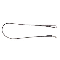 Trailbound Leather Dog Leash in Rustic Brown with Braided Design and Metal Hook