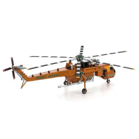 S-64 Sikorsky Skycrane Premium 3D Steel Model Kit Metal Earth