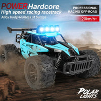 1:16 RC Drift Racing Car - High-Speed Off-Road Alloy Truck with LED Lights, 20KM/H, 2.4G Radio Control for Kids & Adults
