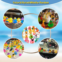30-Pack Rubber Ducks Bulk Set – Assorted Duckies for Bath & Jeep Ducking - BIG FRENCHIES