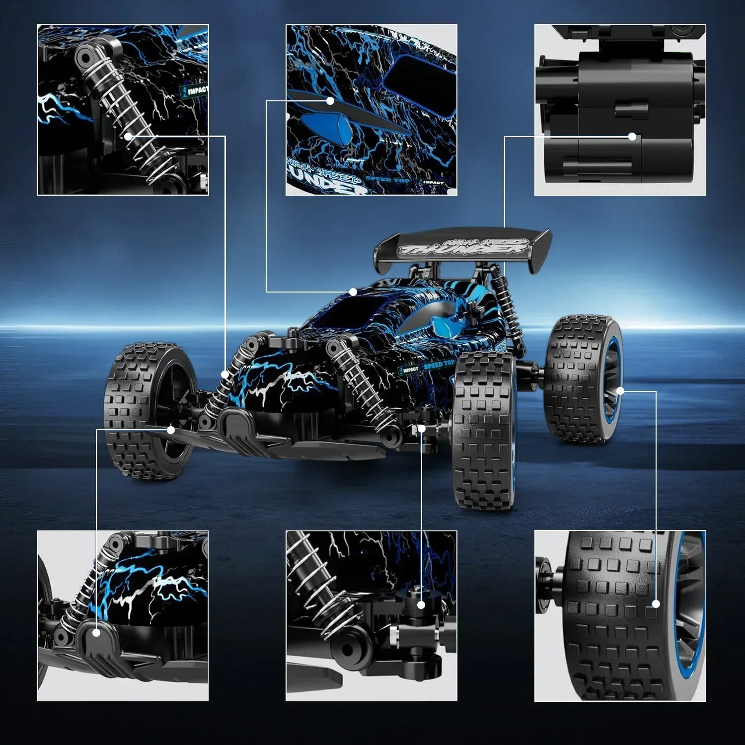 Sinovan RC Car High Speed Radio Controlled Drift Machine Toy - BIG FRENCHIES