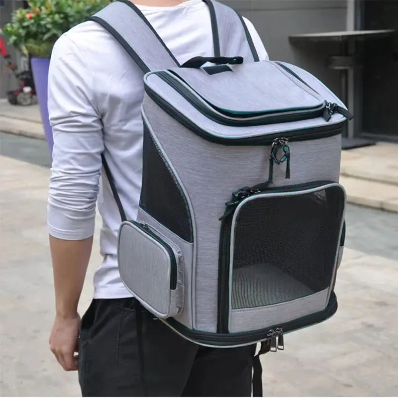 Expandable Pet Carrier Backpack – Travel Bag - BIG FRENCHIES