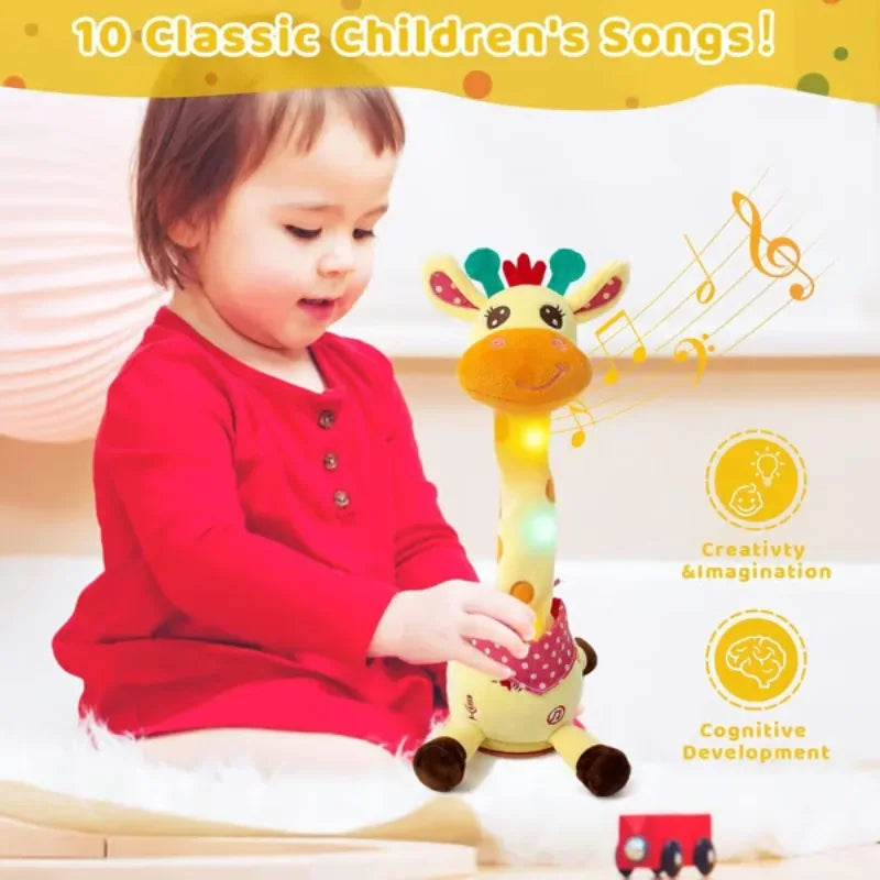 Musical Giraffe Toy – Sings, Dances & Repeats What You Say - BIG FRENCHIES