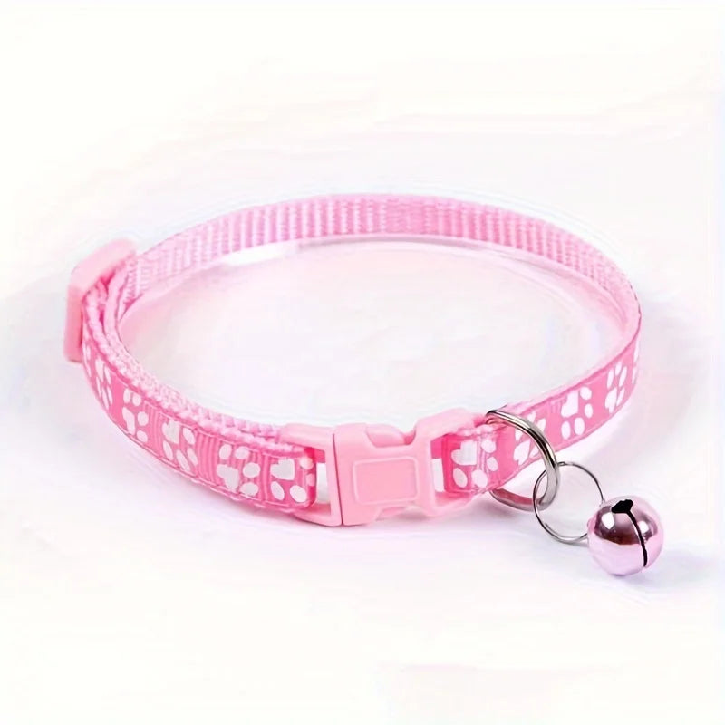 Colorful Adjustable Cat Collar with Bell - BIG FRENCHIES