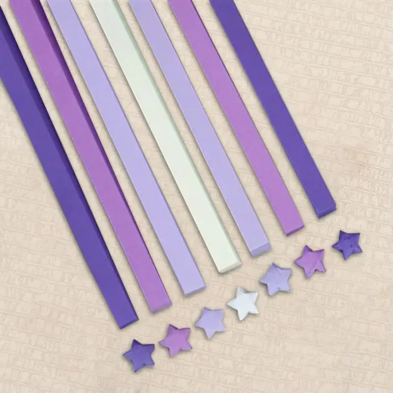 Lucky Star Origami Paper Strips Set – 540 Sheets, 27 Colors - BIG FRENCHIES