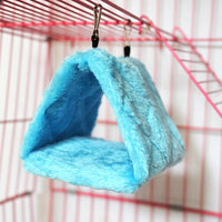 1PC Parrot Triangle Hammock - Pure Color Parrot Parrotlet Winter Warmth Cotton Nest Hanging Cage Hanging Suspension Nest