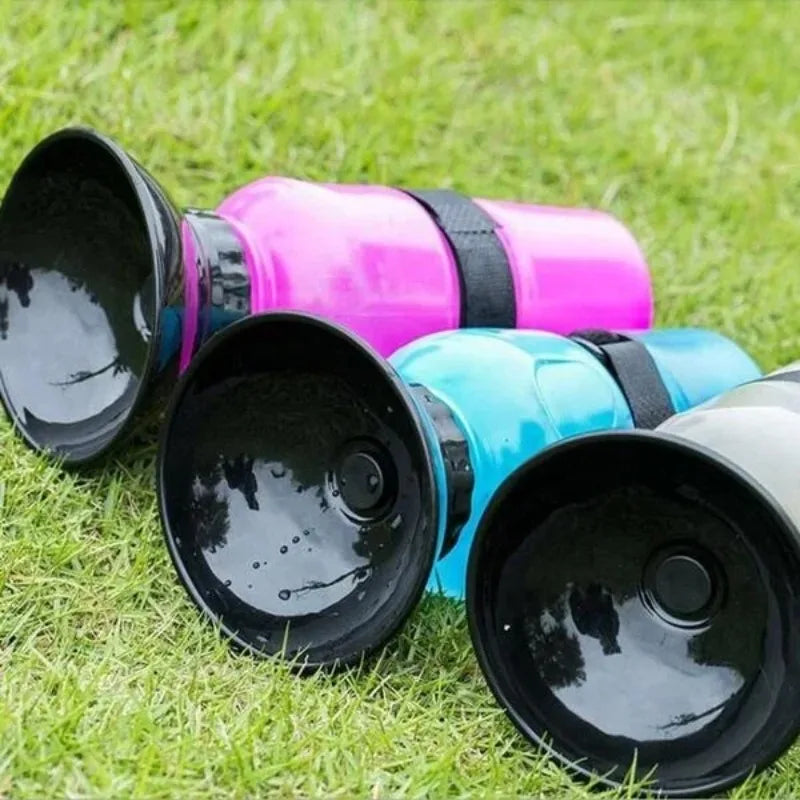 500ml Outdoor Portable Pet Water Bottle – Leakproof Dog & Cat Travel Cup with Drinking Bowl Feeder - BIG FRENCHIES