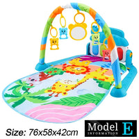 Baby Fitness Play Gym with Music & Piano Mat