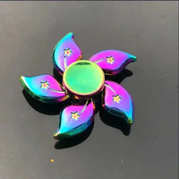 Metal Rainbow Fidget Spinner – Colorful EDC Hand Spinner Toy for Kids & Adults | Anti-Anxiety Stress Relief Finger Spinner Gift