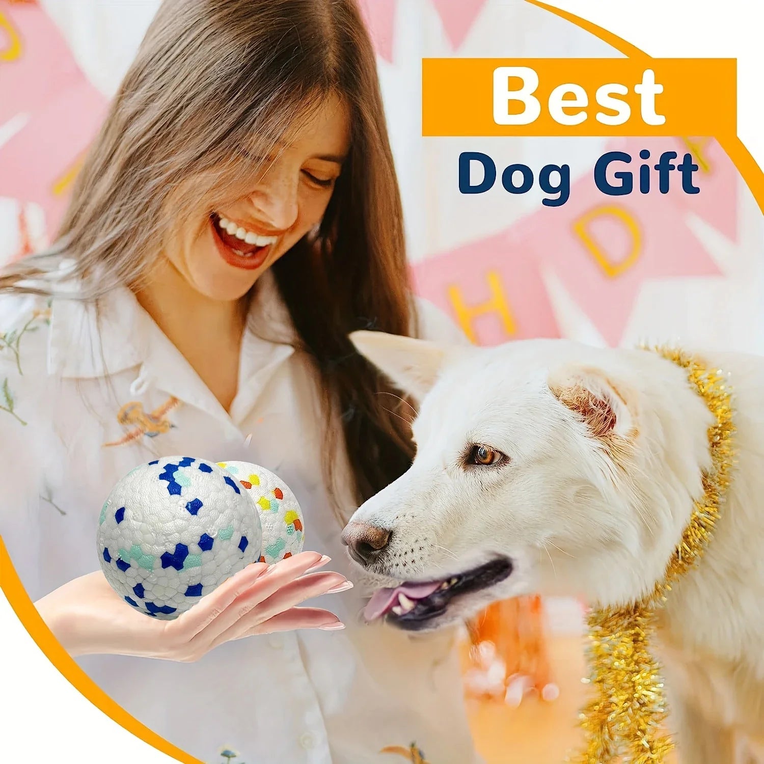 Durable Chew Ball Dog Toy – Interactive Teeth Cleaning Ball - BIG FRENCHIES