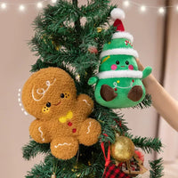 Cute Christmas Plush Toys – Santa, Elk, Snowman & Gingerbread Doll - BIG FRENCHIES