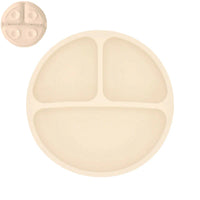 Silicone Baby Sucker Plate & Rice Spoon Set Cute Cartoon Tableware