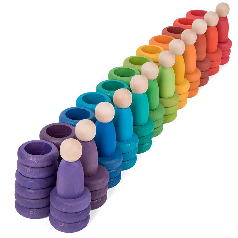 Rainbow Rings, Coins and Nins Pretend Play Toys