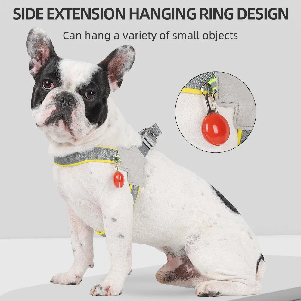 Reflective No-Pull Dog Harness – Adjustable Vest for Small & Medium Dogs - BIG FRENCHIES