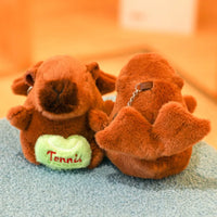 Cute Capybara Plush Toy – Hoodie with Wings Stuffed Animal Doll