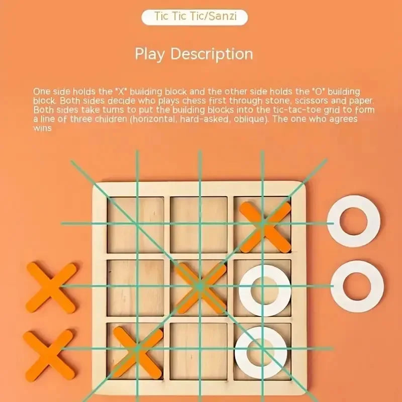 Montessori Wooden Mini Chess Puzzle Game – Brain Training Toy for Kids - BIG FRENCHIES