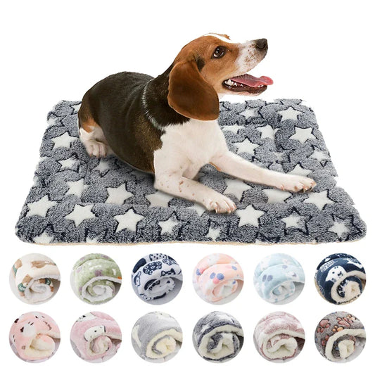 Flannel Pet Sleeping Mat & Dog Bed – Soft, Washable, and Durable - BIG FRENCHIES