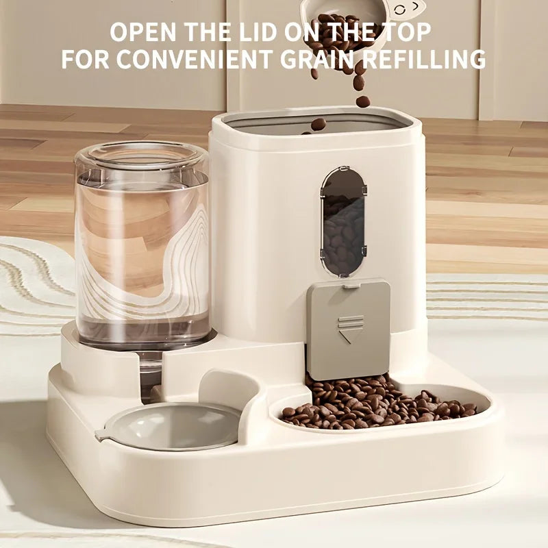 2 in 1 Fully Automatic Pet Food & Water Dispenser - BIG FRENCHIES