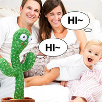 Dancing Cactus Toy – Talking, Singing, Wriggling Plush Interactive Toy - BIG FRENCHIES